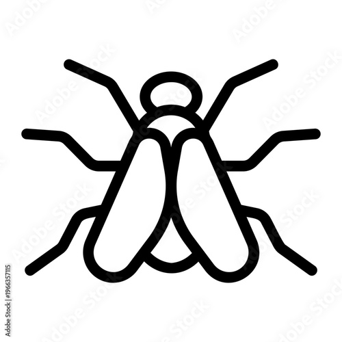 Insect fly Line Icon