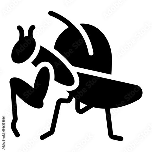 Praying mantis Solid icon