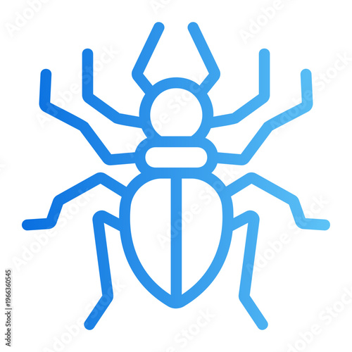 Silverfish Line Gradient Icon