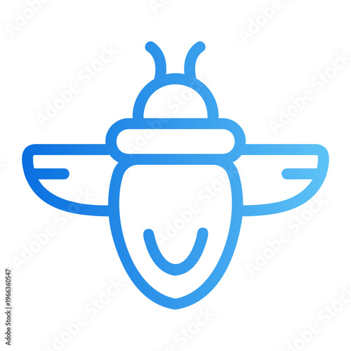 Scarab Line Gradient Icon
