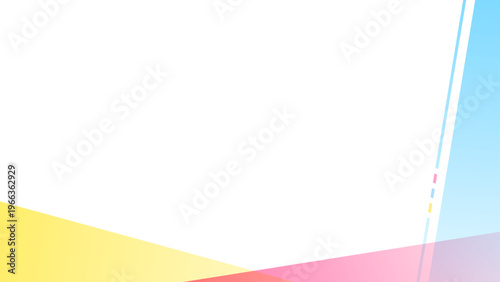 シンプルなデザインのフレーム、背景、グラデーション、16:9サイズ