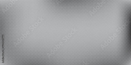 Grunge halftone gradient texture. Fading grit noise background. Sandy gritty wallpaper. Retro pixelated backdrop. Black and white anime or manga comic overlay. Vector textured graphic design