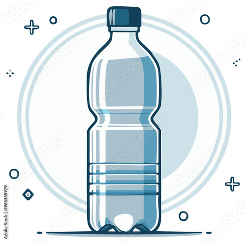 Water Bottle Vector Illustration