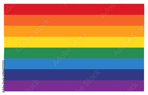 Vibrant Pride Flag Symbolizing Diversity Inclusion and LGBTQ Community Celebration