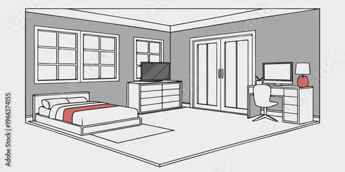 A toy train set on a circular track with a station and trees