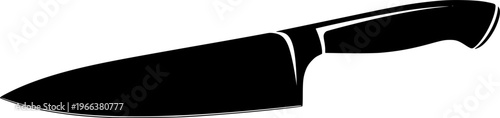 chef knife design silhouette vector illustration
