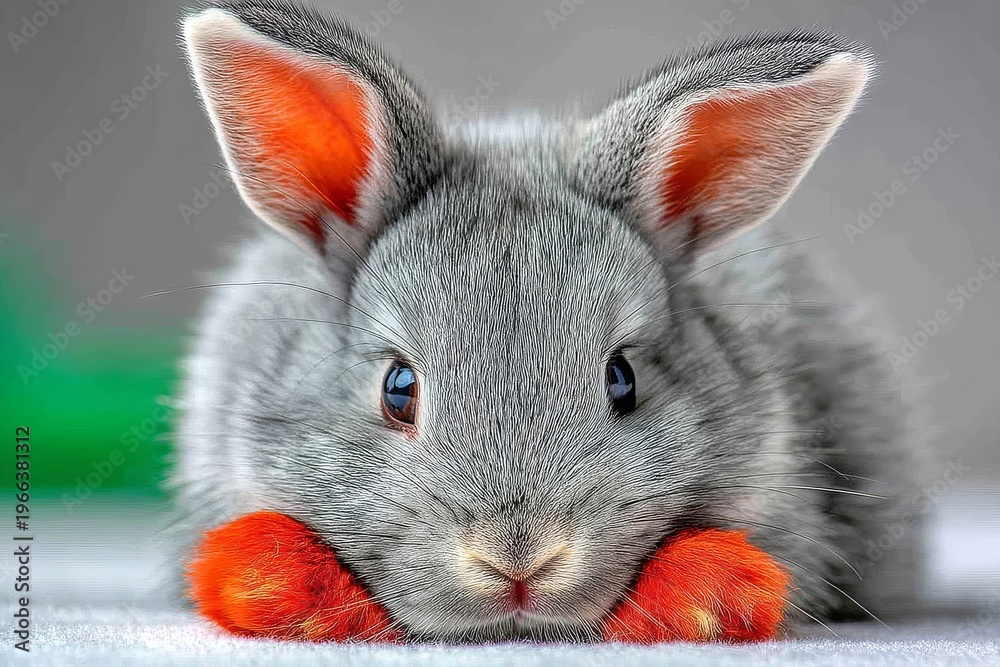 Obraz premium Characteristics of the tiny rabbit breed