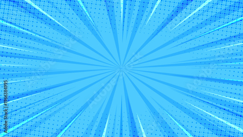 comic zoom blue cartoon background