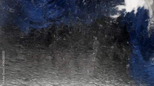 自動車の車内視点で撮影した自動洗車の動画素材