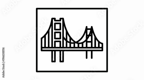 Golden Gate Bridge Icon.