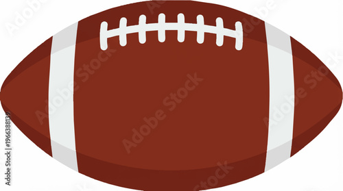 American Football Ball Illustration.