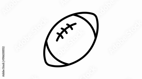 American Football Ball Icon.