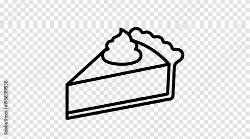 Slice of Pie with Whipped Cream.