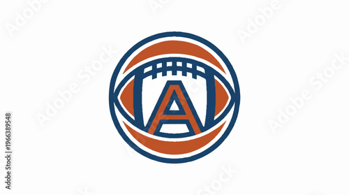 American Football Team Logo Design.