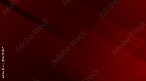 Abstract art piece featuring geometric shapes in bold red hues on canvas