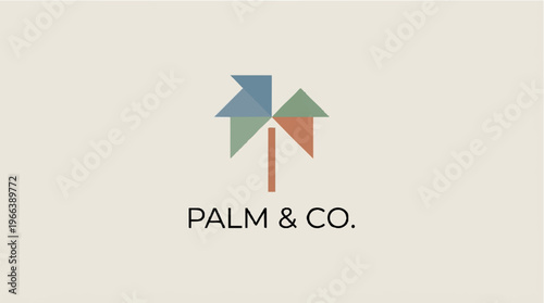 Palm and Co Logo Design.