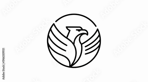 Eagle Head Logo Design Icon.