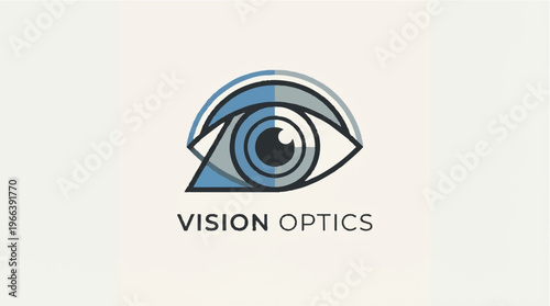 Vision Optics Eye Logo Design.