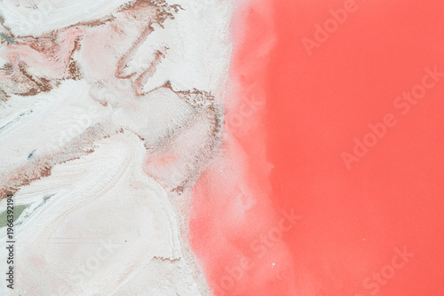 The aerial view of the Great salt lake, 