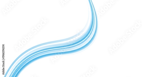 Minimalist blue and white abstract swirl