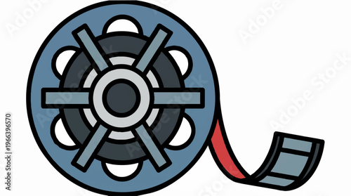 Film Reel Media Tape.