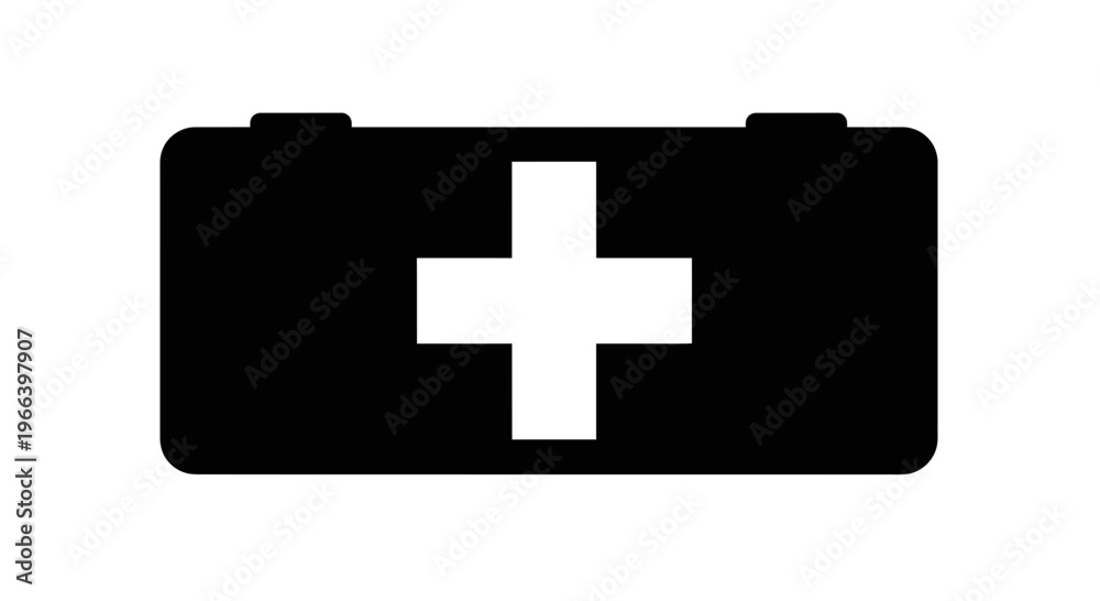Obraz premium First Aid Kit Icon Simple Design.
