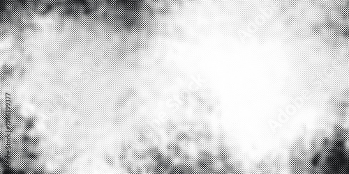 Grunge halftone corner gradient. Distress fading grit noise background. Retro pixel backdrop texture. Black and white sand wallpaper. Vector textured gritty surface. Anime or manga style comic overlay