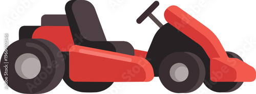 Red Riding Lawn Mower Tractor.