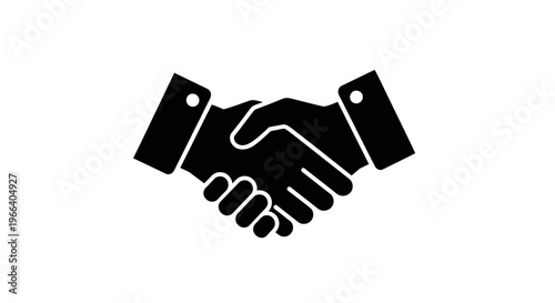 Handshake Icon Symbolizing Partnership Agreement.