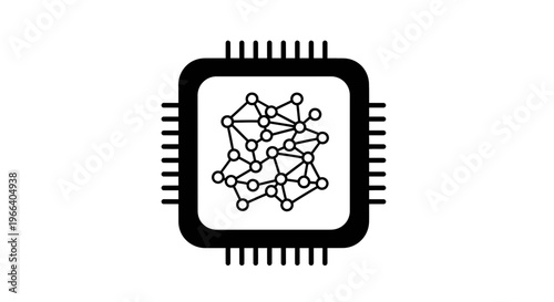 Microchip with molecular structure inside.