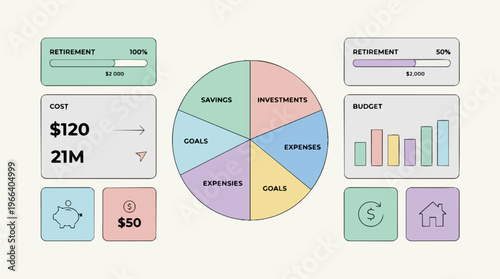 Financial planning and investment concept.