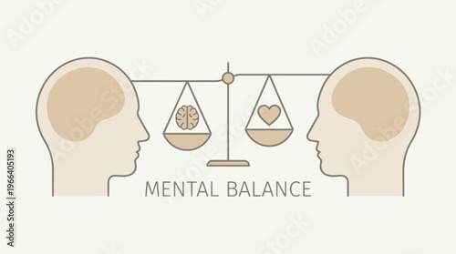 Mental Balance Concept Illustration.