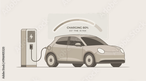 Electric Car Charging Station.