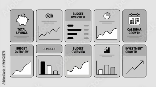Business Budget Planning Graphs.