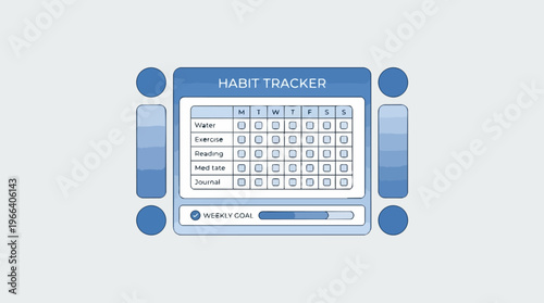 Habit Tracker App Interface Design.