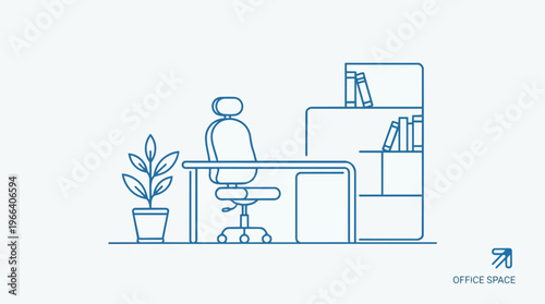 Person sitting at office desk.