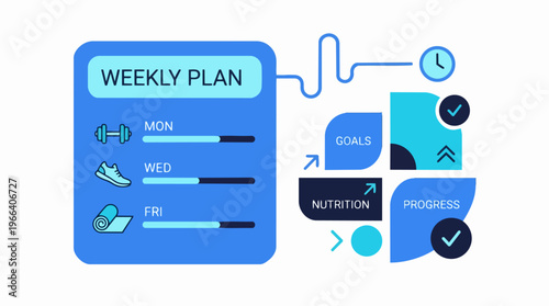 Weekly Plan Organizer Template Design.