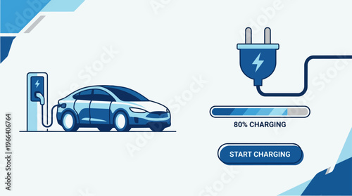 Electric Car Charging Station.