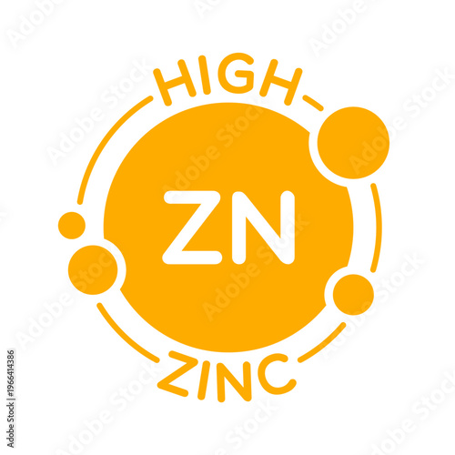 Vector High Zinc Label Illustration