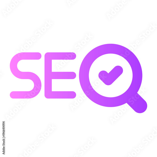 search engine optimization gradient icon