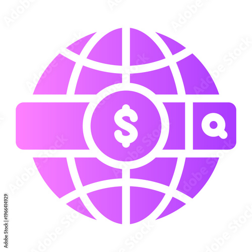 search engine gradient icon