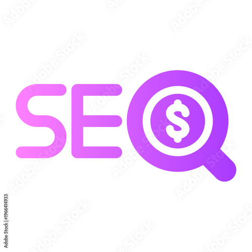 search engine optimization gradient icon