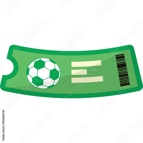Football Ticket Illustration