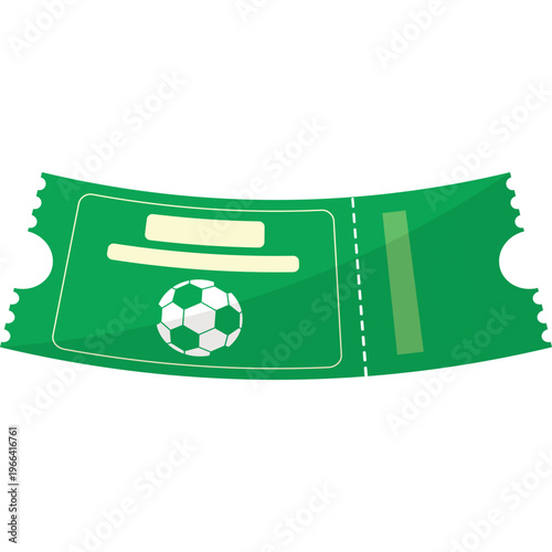 Football Ticket Illustration