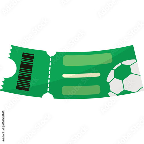 Football Ticket Illustration