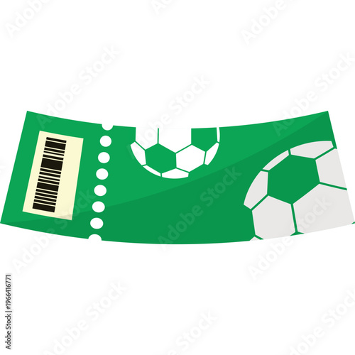Football Ticket Illustration
