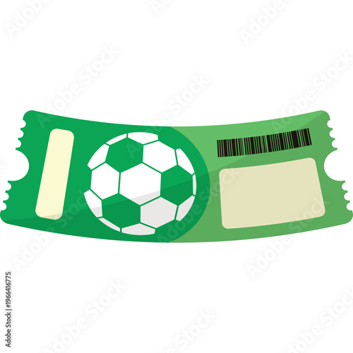 Football Ticket Illustration