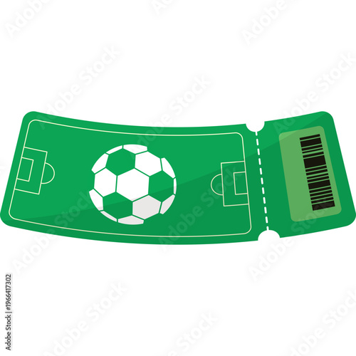 Football Ticket Illustration