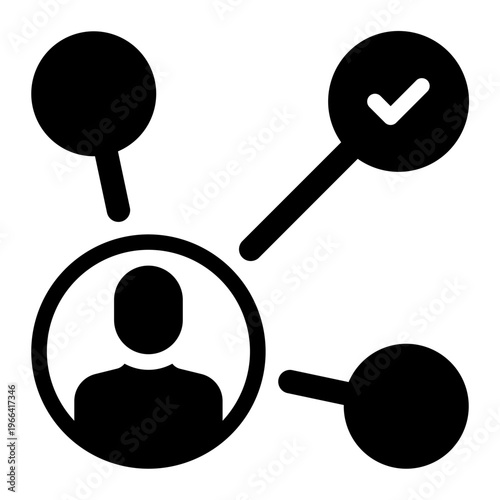 affiliate marketing glyph icon