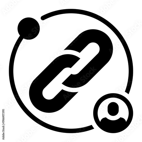 affiliate program glyph icon